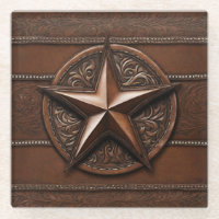 Brown Cowboy Rustic Western Country Texas Star