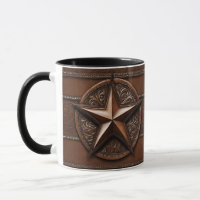 Brown Cowboy Rustic Western Country Texas Star