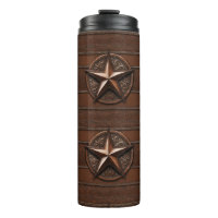 Brown Cowboy Rustic Western Country Texas Star
