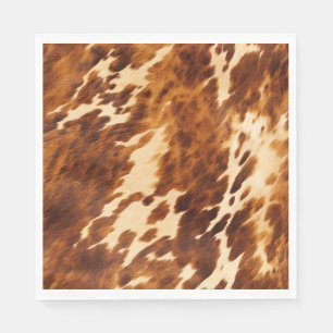 Brown Cowhide Napkin