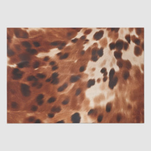 Brown Cream Black Cowhide  Tissue Paper