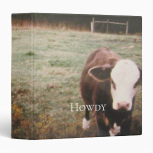 Brown Cream Cow Binder