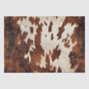 Brown Cream Cowhide Tissue Paper