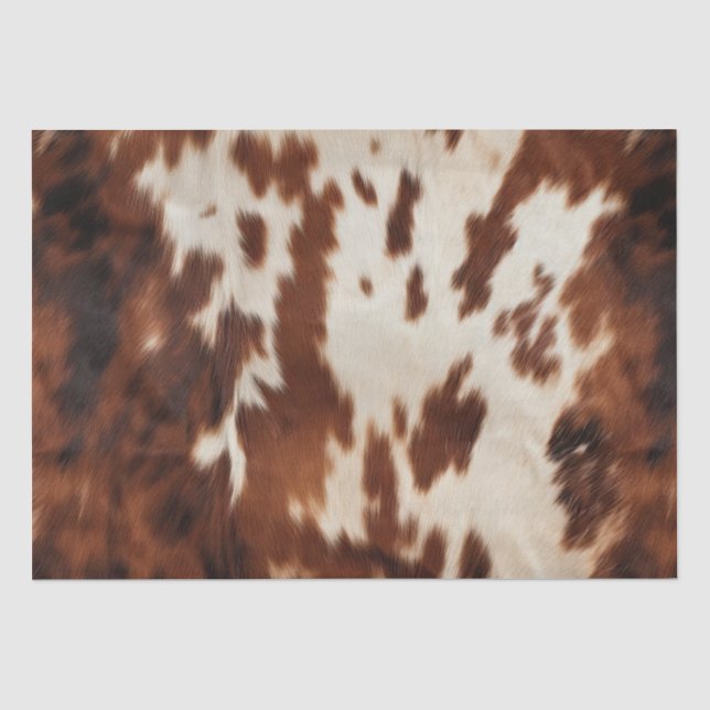 Brown Cream Cowhide Tissue Paper (Front)