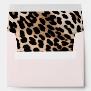Brown Cream Leopard Envelope