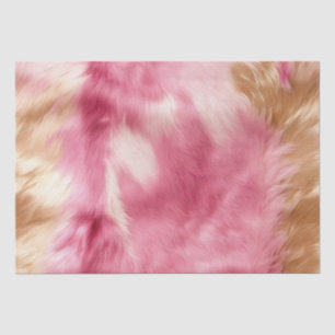Brown Cream Pink Cowgirl Cowhide  Tissue Paper