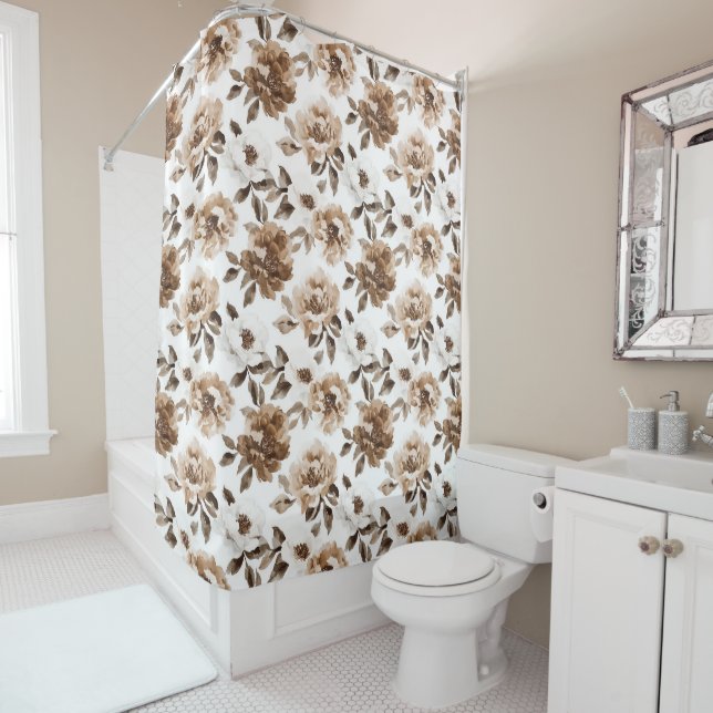 Brown Cream White Flowers Christmas (In Situ)