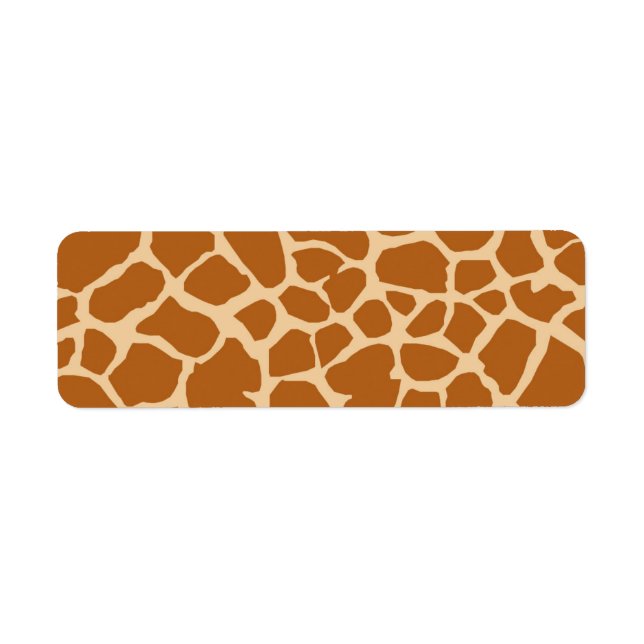BROWN CRÈME GIRAFFE ANIMAL MOTIFS ARRIÈRE - PLANS  (Devant)