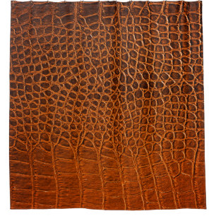 Brown crocodile leather