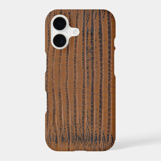 Brown crocodile skin Print