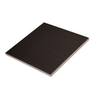 Brown Crocodile Skin Print Tile