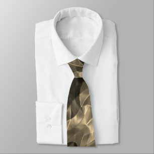 Brown curved triangles or ripples. tie