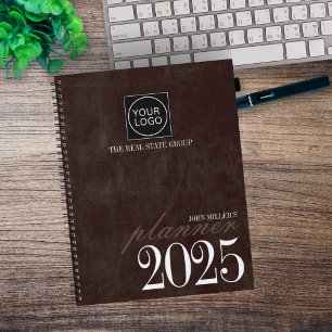 Brown Custom Business Organizer 2025 Company Logo