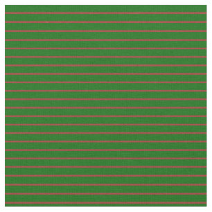 Brown & Dark Green Coloured Lines Pattern Fabric