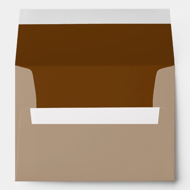 Brown Decor Colour You Can Customize Envelopes (Back (Bottom))