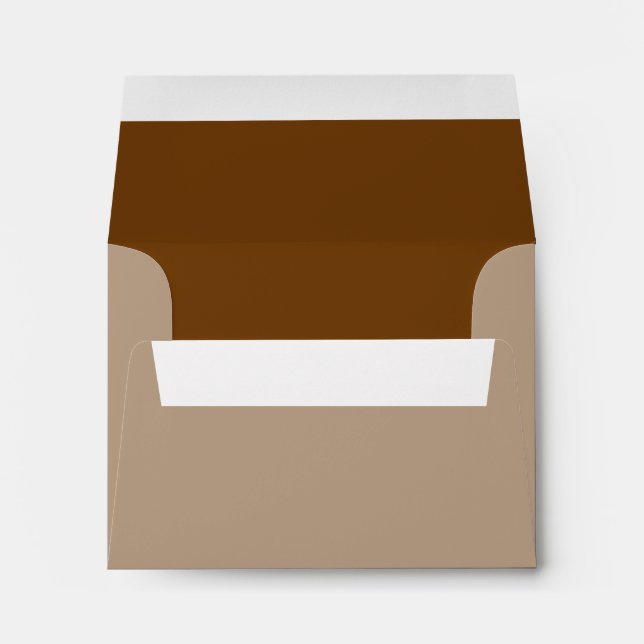 Brown Decor Colour You Can Customize Envelopes (Back (Bottom))