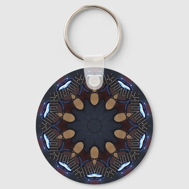 Brown Design Keychain (Front)