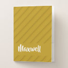 Brown diagonal plastic textured custom name