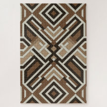 Brown Diamond Maze | Modern Geometric Puzzle