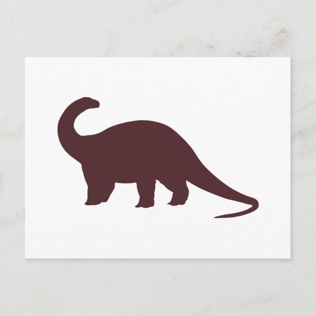 Brown Dinosaur Postcard (Front)