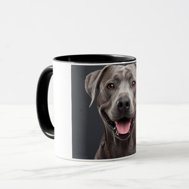 Brown Dog Aesthetic Coffee Mug – Cozy Pet Lover  (Front Left)