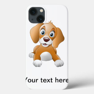 Brown dog clipart iPhone 13 case