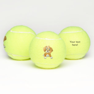 Brown dog clipart tennis balls