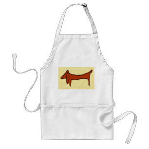 Brown Dog, Dachshund Standard Apron