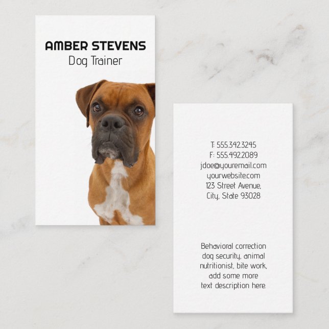 Brown Dog | Dog Trainer Business Card (Front/Back)