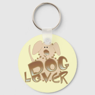 Brown Dog Lover Tshirts and Gifts Keychain
