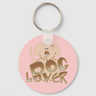 Brown Dog Lover Tshirts and Gifts Keychain