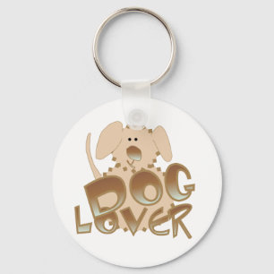 Brown Dog Lover Tshirts and Gifts Keychain