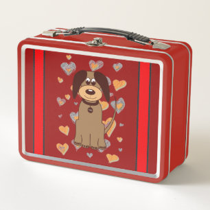 Brown Dog Lunch Box