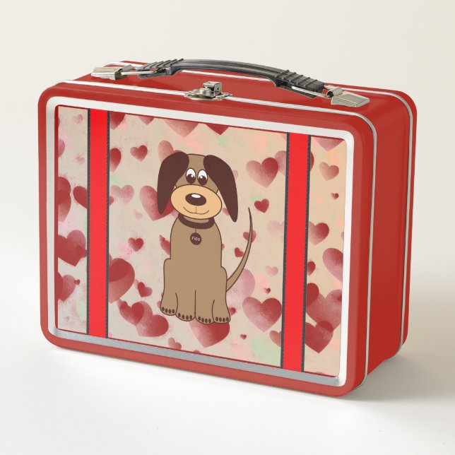 Brown Dog Lunch Box (Front)
