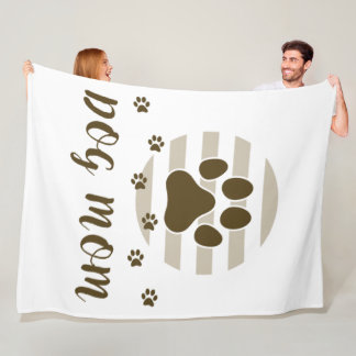 Brown Dog Mom Love 60x80 Fleece Blanket