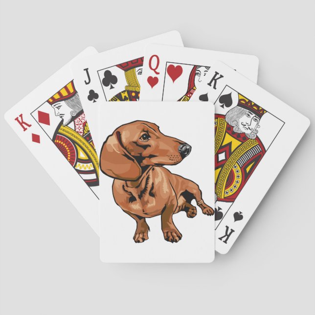 Brown Dog Playing Cards (Back)