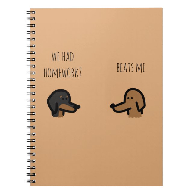 brown dog school notebook (Front)