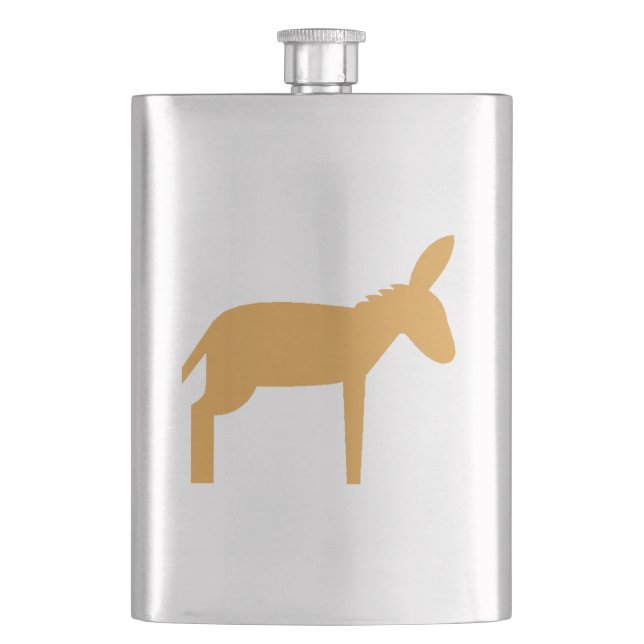 Brown Donkey Hip Flask (Front)