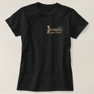 Brown Dot Paint Spray Tanning T-Shirt