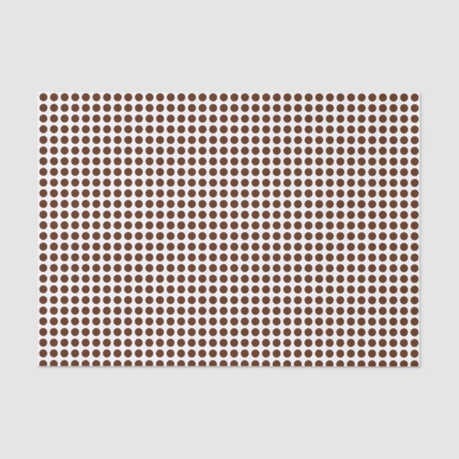 Brown Dots on White Tissue Paper (Front)