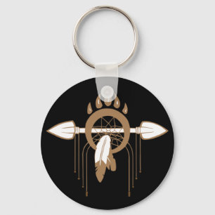 Brown Dreamcatcher Keychain