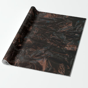 Brown dried leaves on ground wrapping paper