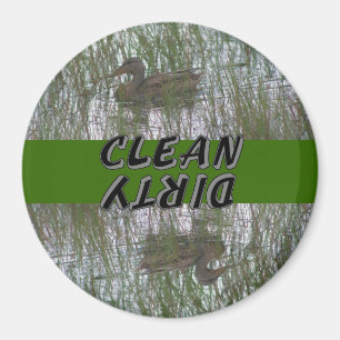 Brown Duck Animal Dishwasher Magnet