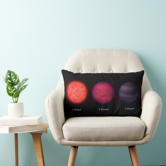 Brown Dwarfs As Seen By An Interstellar Traveller. Lumbar Pillow (Chair)