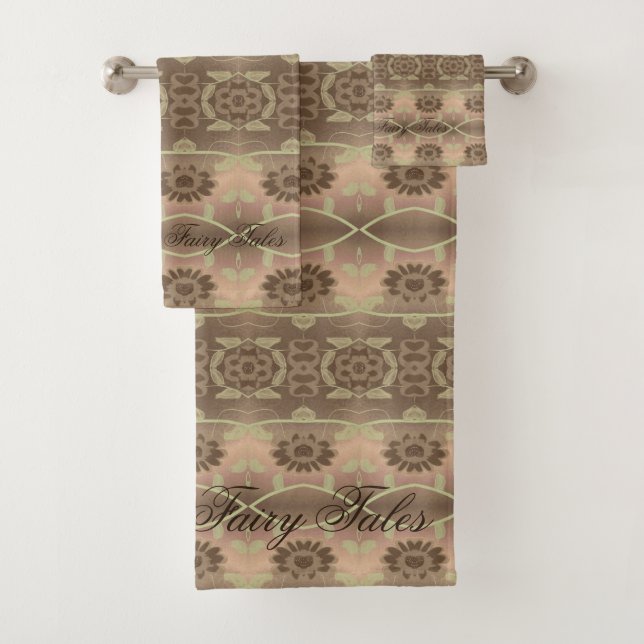 Brown Earth Tones  Bath Towel Set (Insitu)