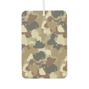 Brown Earth Tones Military Camouflage Air Freshener