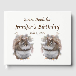 Brown écureuils Animaux Fête d'anniversaire Livre