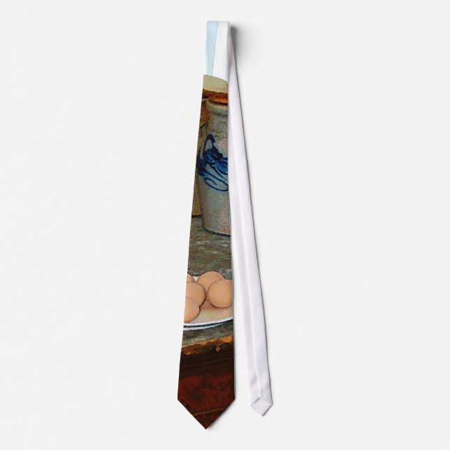 Brown Eggs and Ginger Jars Tie (Front)