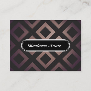 Brown Elegant Graphic Square Pattern Business Card