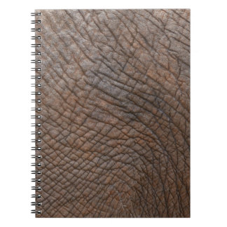 Brown elephant in close up photography notebook